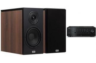 YAMAHA R-N800A + HECO AURORA XT 300 orzech