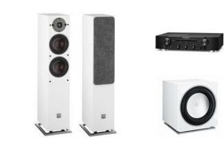 MARANTZ PM6007 + DALI OBERON 5 białe + E-12F