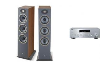 YAMAHA R-N600A s + FOCAL THEVA N3 dark wood